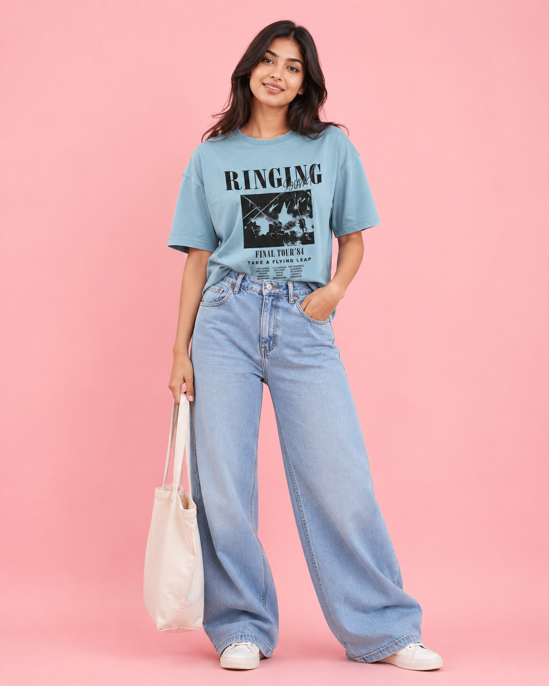 Printed Drop Shoulder T-Shirt