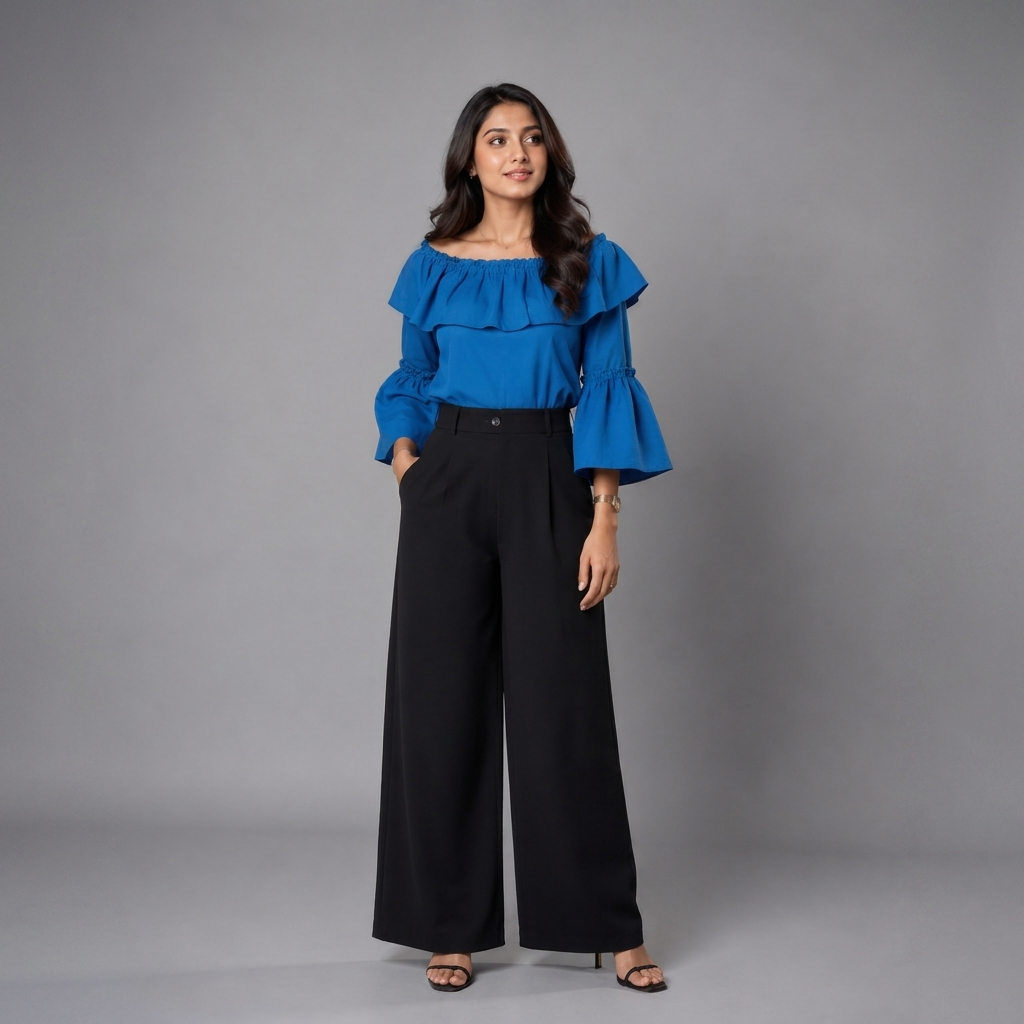 Off-shoulder Ruffle Top