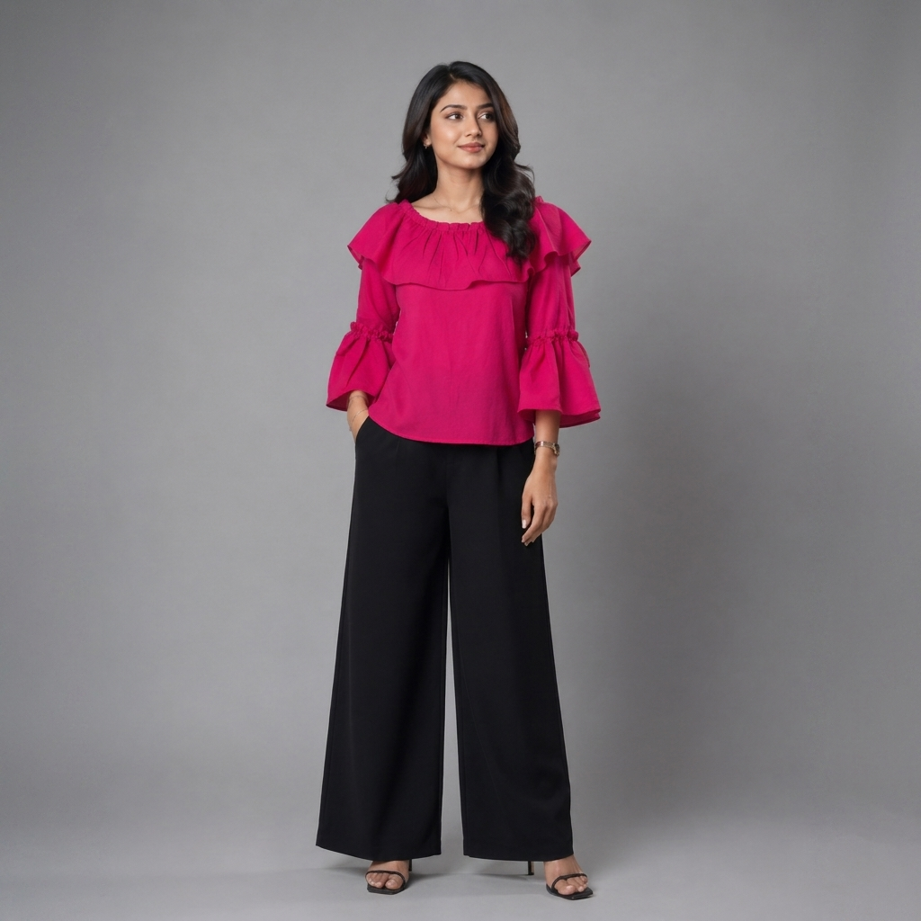 OFF Shoulder Ruffle Blouse