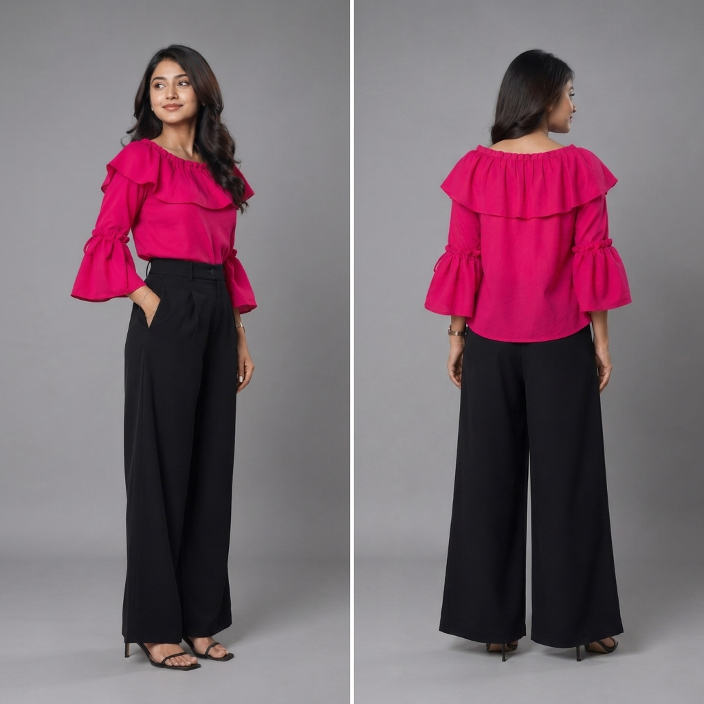 OFF Shoulder Ruffle Blouse