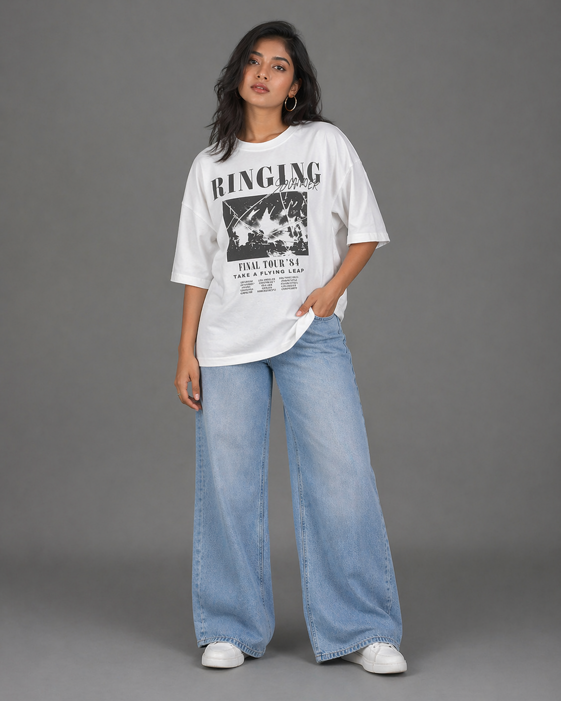 Printed Drop Shoulder T-Shirt