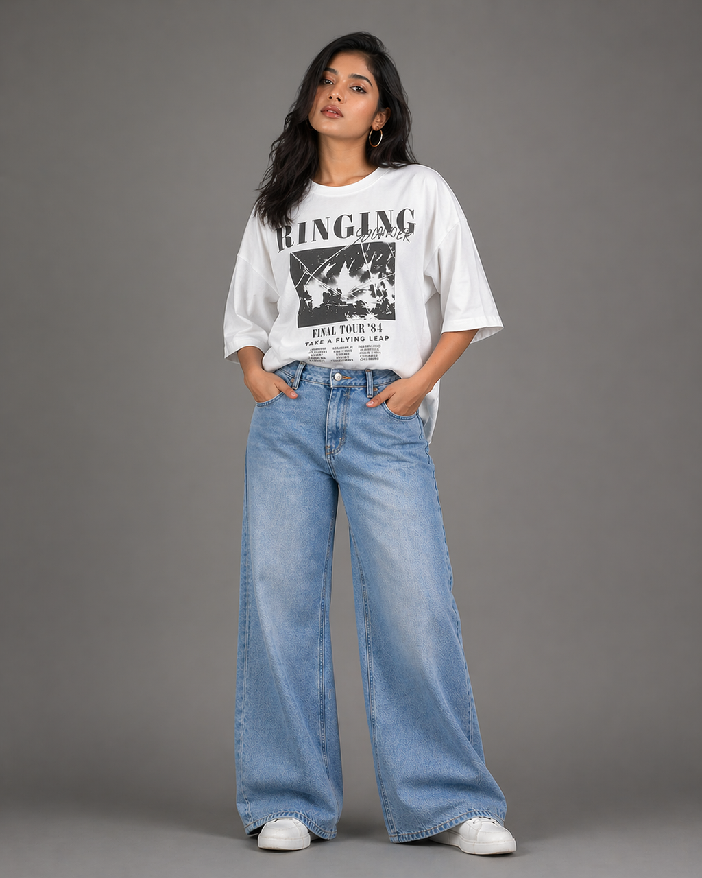 Printed Drop Shoulder T-Shirt