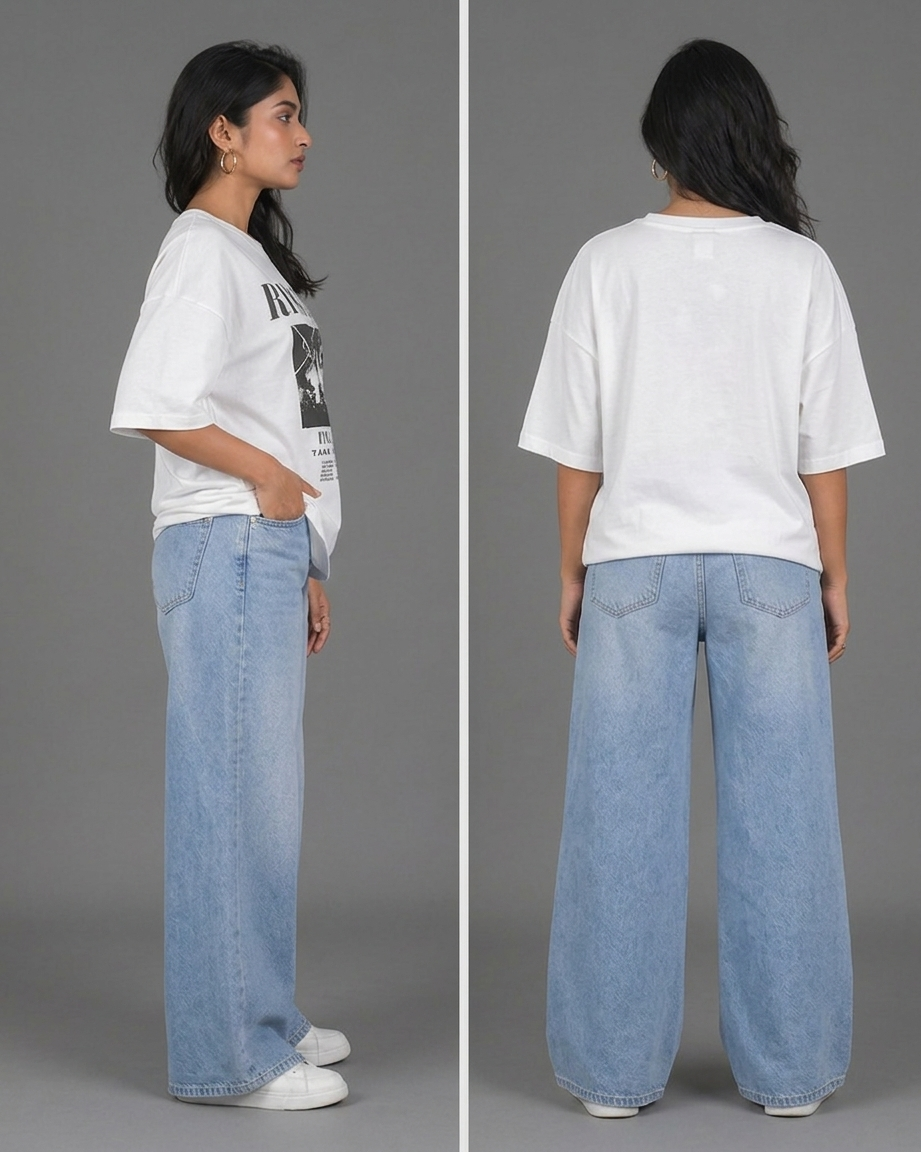 Printed Drop Shoulder T-Shirt
