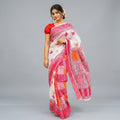 Blouse & PCs Color Printed Saree - Orange