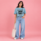 Printed Drop Shoulder T-Shirt